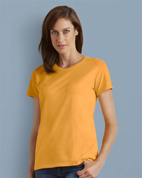 Manufacturer Price Gildan Ladies Womens Heavy Cotton Missy Fit Short Sleeve T Shirt Online