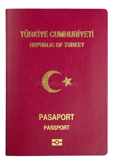 Otwiera Tureckie Paszportowe Strony ścinek ścieżka Obraz Stock