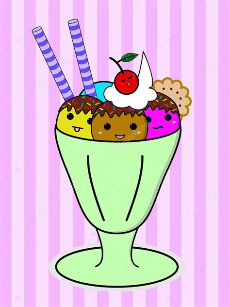 Dessin kawaii facile à faire mettant en scène un autre personnage. Glace Kawaii Dessin - 1stepclinic