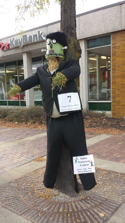 It's kind of interesting how over a period of a couple of years all the pizza shops in saline swapped from one empty spot to another; 2014 Saline Scarecrow Contest Entries Borer Family ...