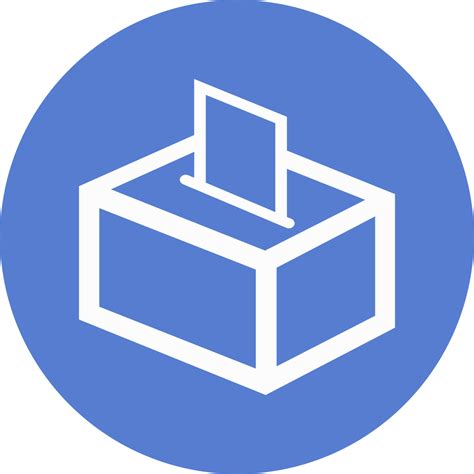 Original file at image/png format. Election Polling Box 01 Outline Icon | Circle Blue ...