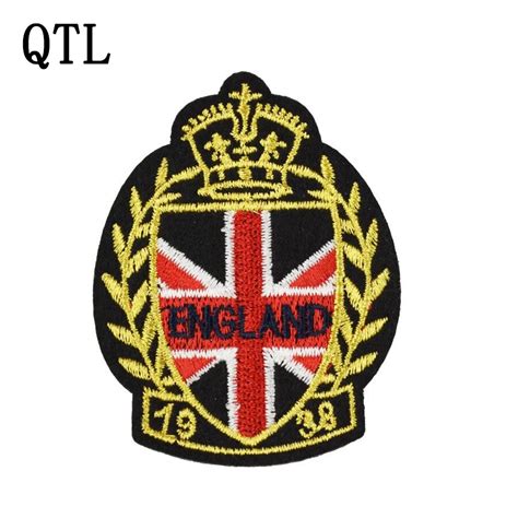 England Badges Flags Patches For Clothing Iron Embroidered Style Patch