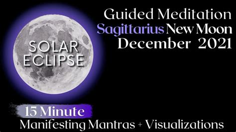Guided Meditation New Moon Solar Eclipse December 2021 🔮 Youtube