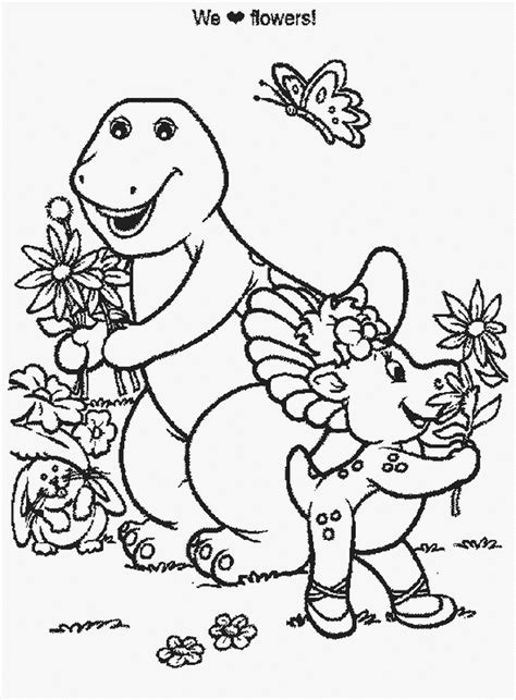Barney And Friends Coloring Pages  Coloring Home