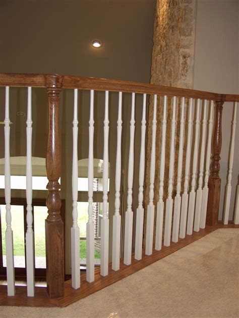 The 2 1/2″ size is a good balanced and versatile size. This staircase design was created using Classic series ...