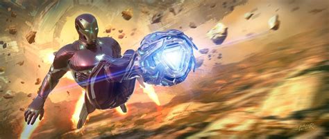 Avengers Infinity War Concept Art Reveals Iron Man During Titan War