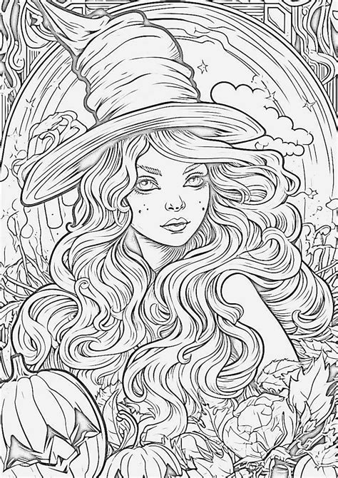 37 Captivating Witch Coloring Pages For Kids And Adults