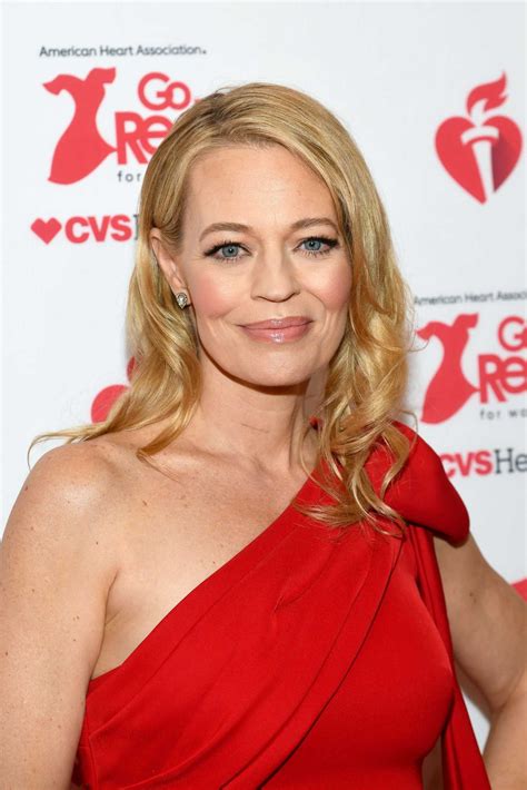 Jeri Ryan Attends The American Red Heart Associations Go Red For Women Red Dress Collection In