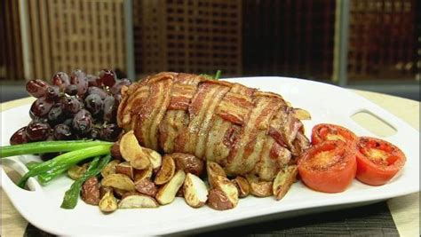 Bacon Weave Pork Roast Recipe Lets Dish The Live Well Network