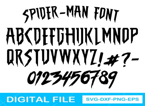 Spiderman Font Alphabet Letters Svg Spiderman Alphabet Svg | Etsy