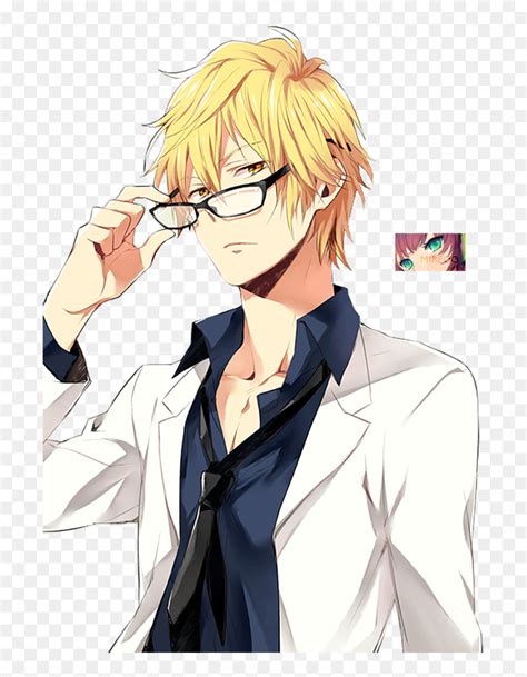 Anime Boy Glasses Anime Boy With Glasses Hd Png Download Vhv