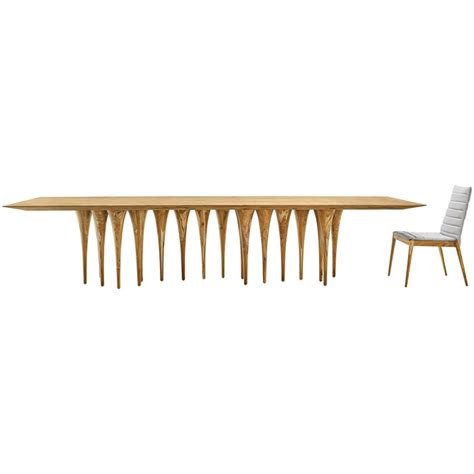 Pin Dining Table In Teak With 12 Legs For Sale At 1stdibs