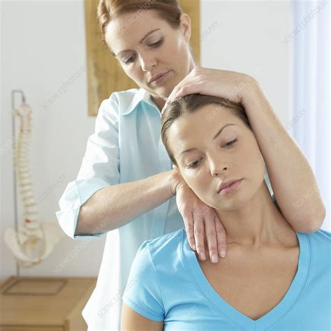 chiropractic treatment stock image f002 4993 science photo library