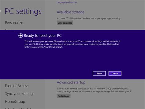 How To Factory Reset Windows 8 81