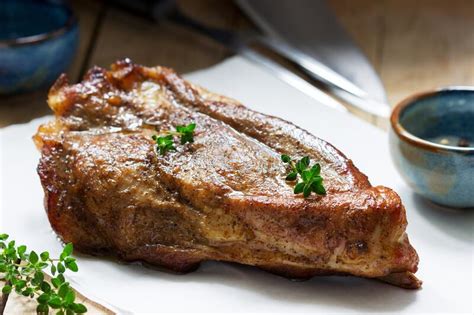 Where to buy pork shoulder steaks? Baked Pork Shoulder On The Bone With Spices, Herbs And Aromatic Oil Stock Image - Image of loin ...