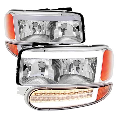 Spec D® 2lblh Den00 G3 Rs Chrome Drl Bar Projector Headlights With