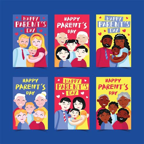 Parents Day Greeting Cards 2458653 Vector Art At Vecteezy