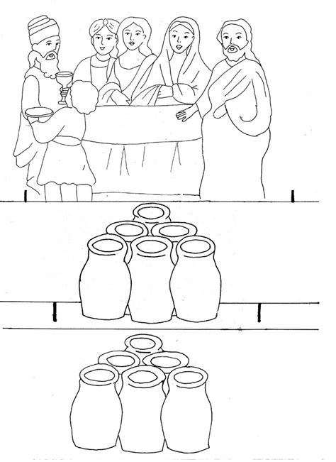 687x866 wedding wedding coloring pages to print for kids cake at cana. Marriage at Cana coloring page | Wedding at Cana