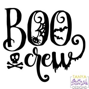 Boo Crew svg cut file for Silhouette, Sizzix, Sure Cuts A Lot, Cricut