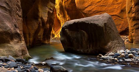 Zion National Park River Stream Rocks Wallpaper 2048x1059 429445