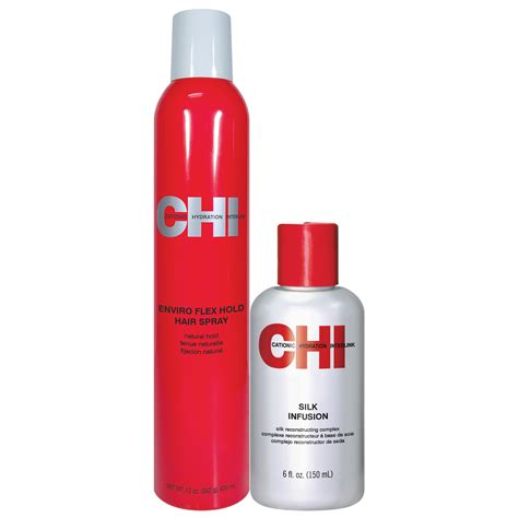 This unique compound dramatically improves elasticity and prevents future. CHI Silk Infusion with Firm Flex Hairspray - Farouk ...