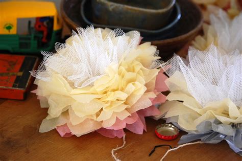 All crafts & gift wrapping materials under one roof. TISSUE PAPER AND TULLE FLOWER TUTORIAL | Volpe Life