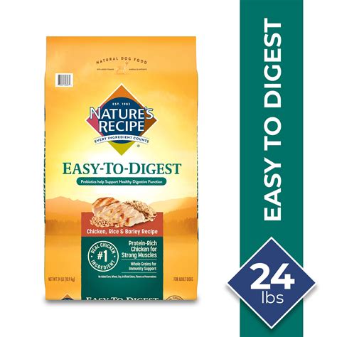 Natures Recipe Easy To Digest Dog Food Chicken Rice And Barley Recipe