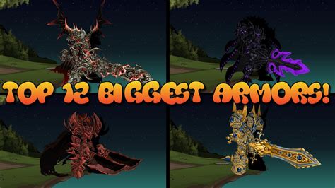 Aqw Top 12 Biggest Armors Aqworlds Youtube
