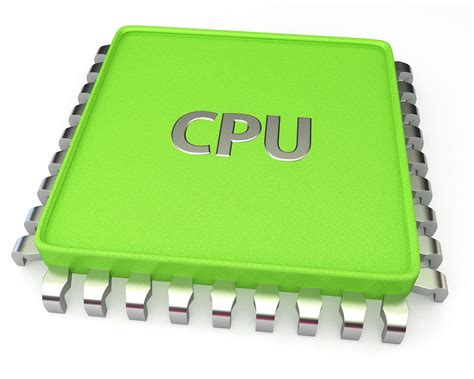 0914 Green Computer Cpu Technology Processor Chip Stock Photo
