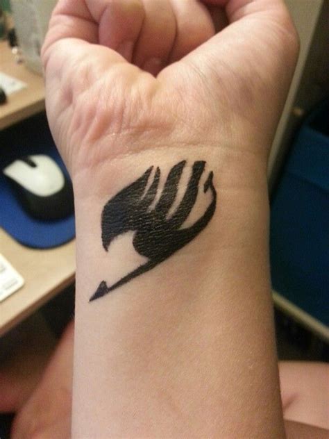 This is my new tattoo. Temp Fairy Tail tattoo | Tattoos :)