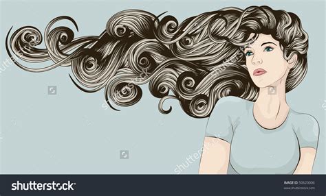 Hair Blowing In The Wind Drawing At Getdrawings Free Download