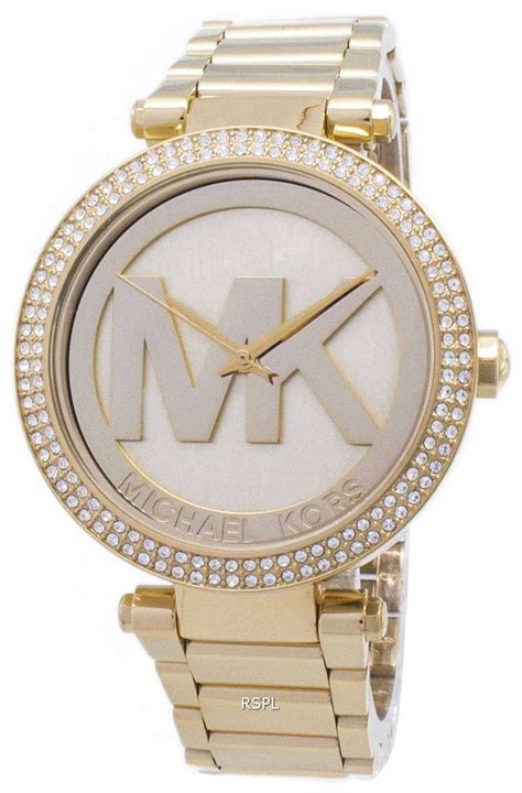 Mortal kombat (commonly abbreviated mk) is a popular series of fighting games created by midway, which in turn spawned a number of related media. Michael Kors Parker Crystals MK Logo MK5784 Womens Watch