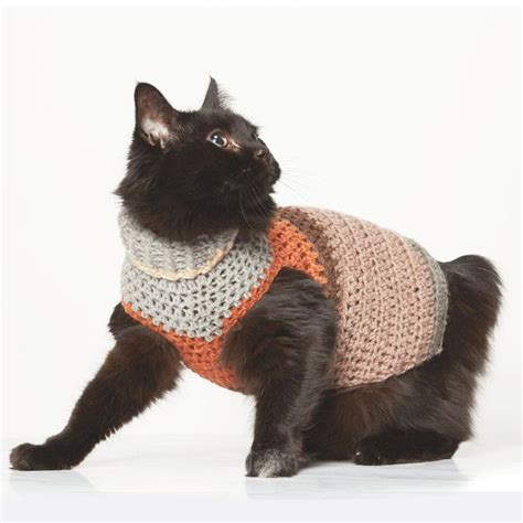 14 free crochet cat sweater patterns blitsy