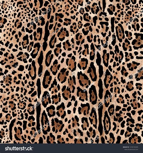 Seamless Leopard Skin Pattern Image Illustration Animal Print