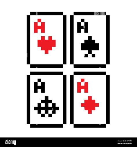 Playing Card Pixel Art Illustration Stock Photo Alamy