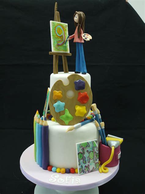 Artist cake - Artists cake | Celebration cakes | Pinterest | Artist ...