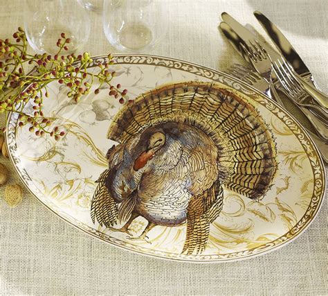 Compared to the work it takes cook a turkey, decorating the platter is simple and enjoyable to do. House Blend: Autumn Decorating Favorites From Pottery Barn