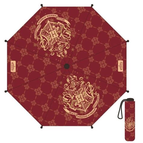 Artfisik Boutique De Magie Parapluie Blason Poudlard Rouge