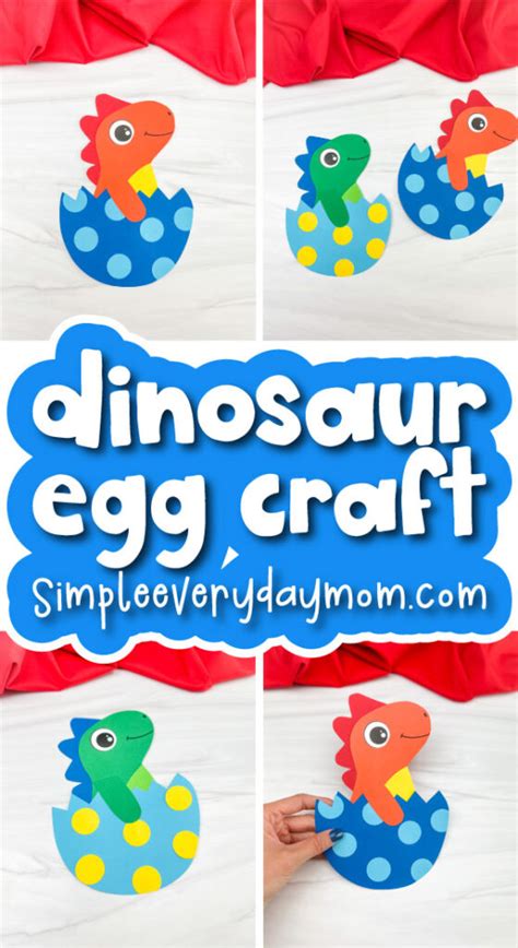 Dinosaur Egg Craft For Kids Free Template