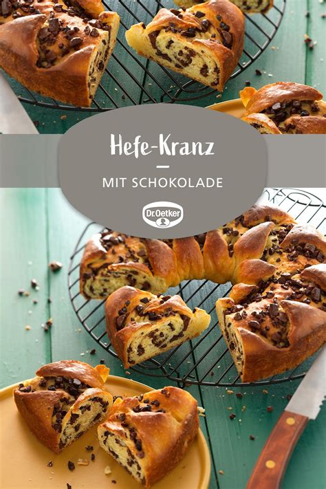 Einen teil der milch, frische hefe, die hälfte des vanilleextrakts, den großteil des zuckers und eier in eine große schüssel geben und verrühren. Schokoladen-Hefe-Kranz | Rezept in 2020 | Brunch ideen süß ...