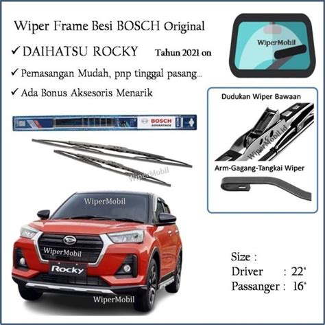 Jual Wiper Bosch Kaca Mobil Daihatsu Rocky 2021 2022 2023 2024 2025 Di