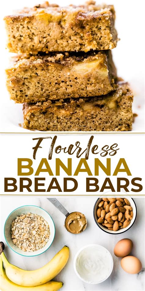 Flourless Banana Bread Bars Dairy Free Option Cotter Crunch