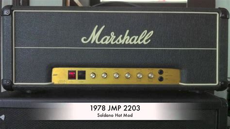 Marshall Jmp 2203 Jcm800 Soldano Hot Mod Metal Youtube