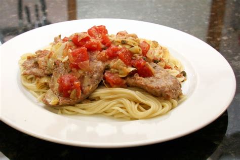 Veal Scallopini Recipe With Tomatoes And Mushrooms