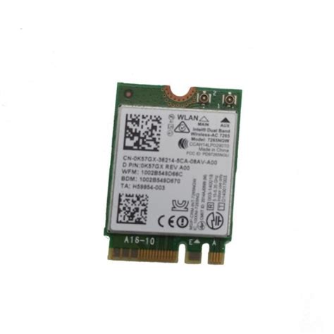 Mini Carte Wifi Sans Fil Intel N7265 7265ngw Bn Dual Band 2x2 Bluetooth