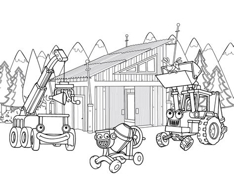 The work of the plasterer. Construction Site Coloring Pages at GetColorings.com ...