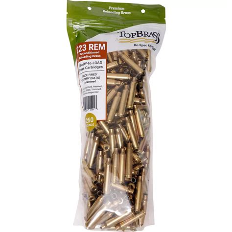 Top Brass Premium Reconditioned 223 Rem Brass Headstamps Academy