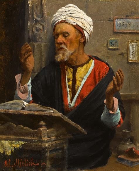 Studying The Koran By Alphons Mielich Artsalon