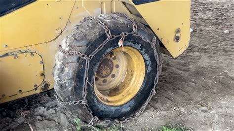 How To Put Tire Chains On A Skid Steer Or Tractor Ranch Skills Youtube