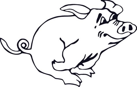 Download High Quality Pig Clipart Black And White Vector Transparent